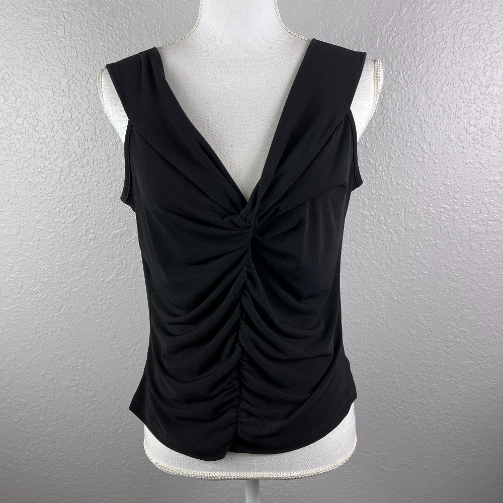 Black Blouse with‎ ruching